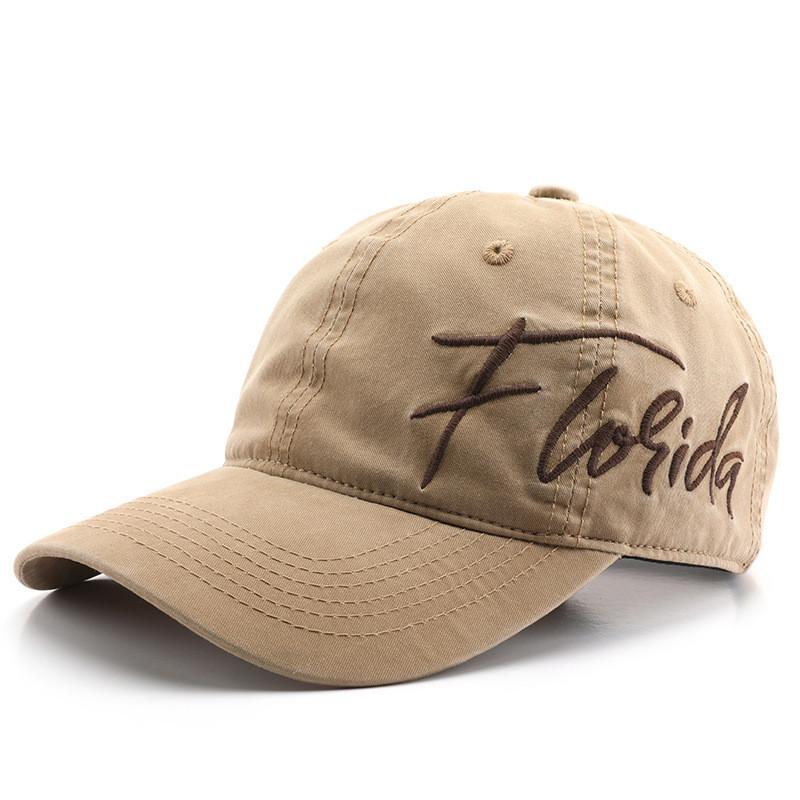 Cotton Baseball Cap For Men Women With Embroidered Letters And Curved Brim For Outdoor Sun Protection