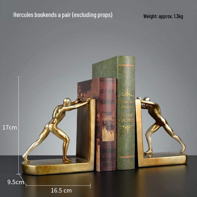 Nordic Modern Sports Figure Bookend Decoration for Office, Desk, or Bookshelf Display