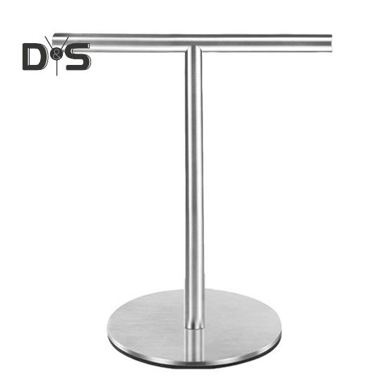 T-Shaped Towel Rack Storage Organizer Rust-Resistant Easy Installation Bath Hand Towel Holder Stand with Heavy Base