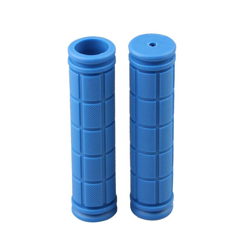 

1 Pair Durable Bicycle Grips Anti-slip Soft Rubber Handlebar Cover with High Flexibility for Mountain Road Bike Parts синій