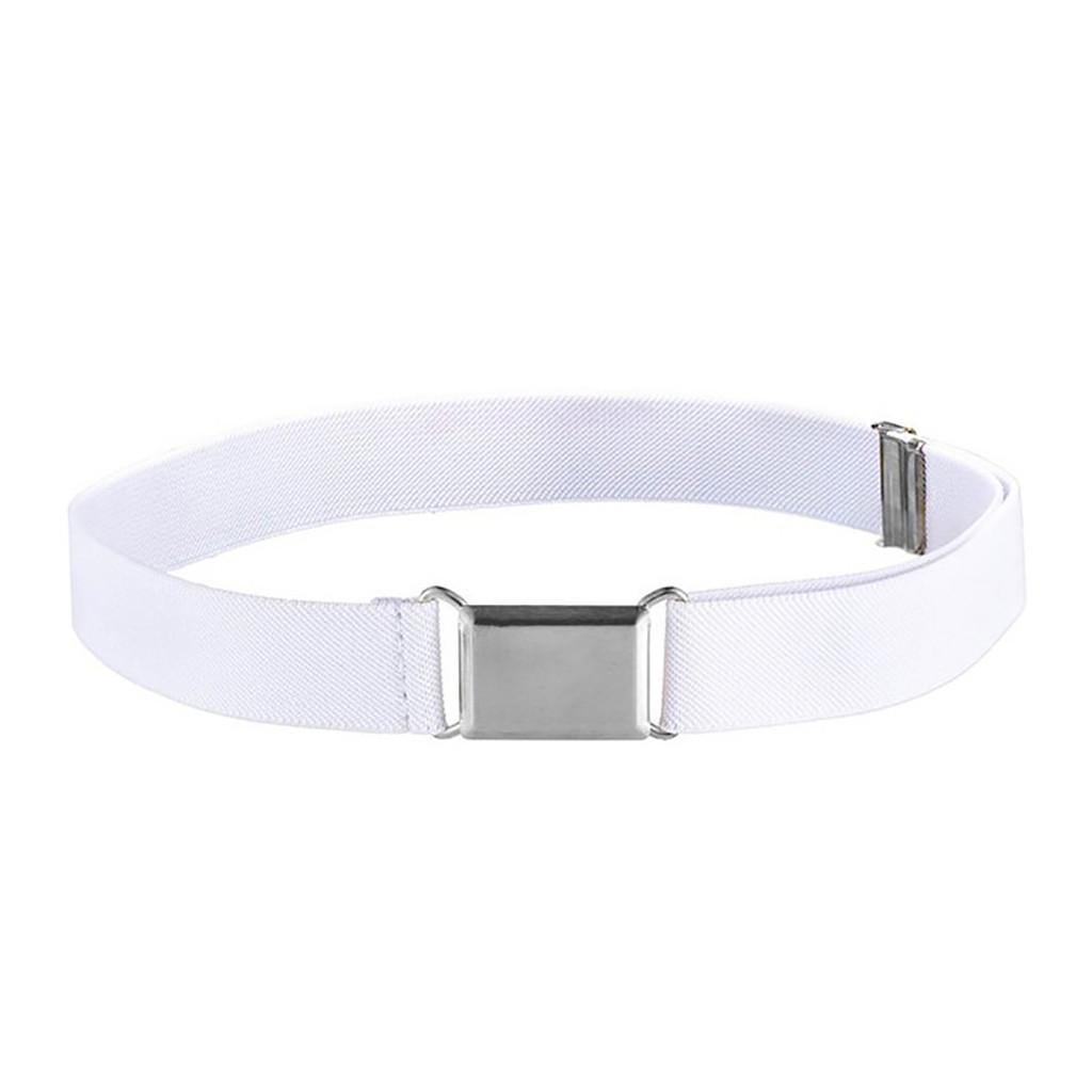 Dětský pásek pro batolata Elastický nastavitelný Pružný Unisex pásek Čtvercová přezka