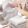 Bamboo Charcoal Fiber Cleaning Cloth Rags Non-Stick Oil Water Absorption Washing Kitchen Towel Household Cleaning Wiping Tools