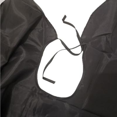Cape de Coiffure Adulte Robe Couverture Salon de Coiffure Tablier de Toilettage Unisexe Manteau Noir