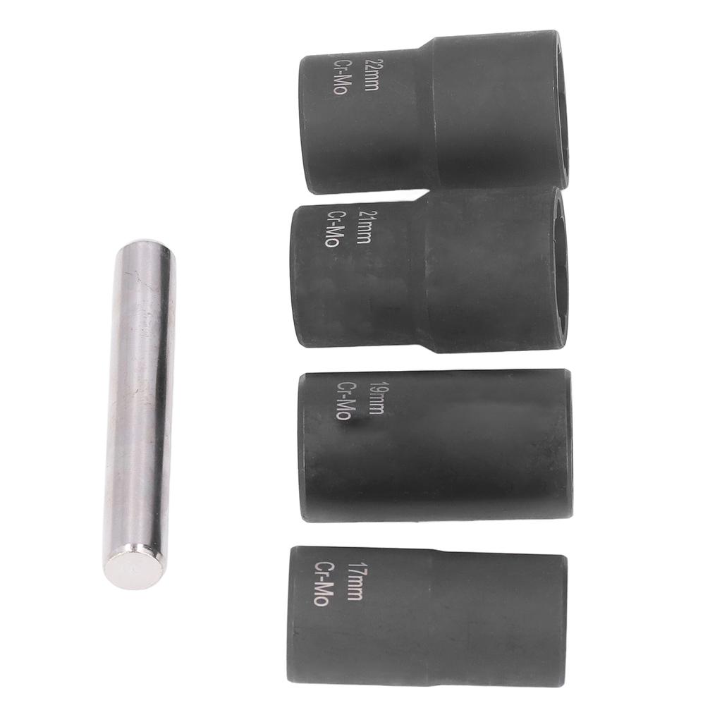 5Pcs Nut Remover Twist Socket Lug Bolt Extractor Removal Tool Set Kit for Maintenance