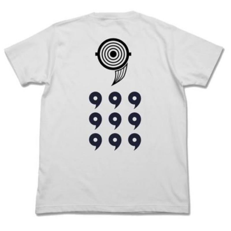 T-shirt blanc NARUTO Shippuden Obito Jinchuriki des Dix Queues