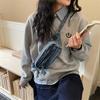 Chest Bag Women's Crossbody Bag Large Capacity Waist Bag Shoulder Bag Denim Mobile Phone Bag