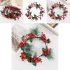 Christmas Artificial Flower Garland With Red Berries And Pinecones For Home Decor And Outdoor Use
