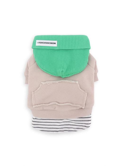 

MONCHOUCHOU Wave Beanie Sweatshirt Beige L