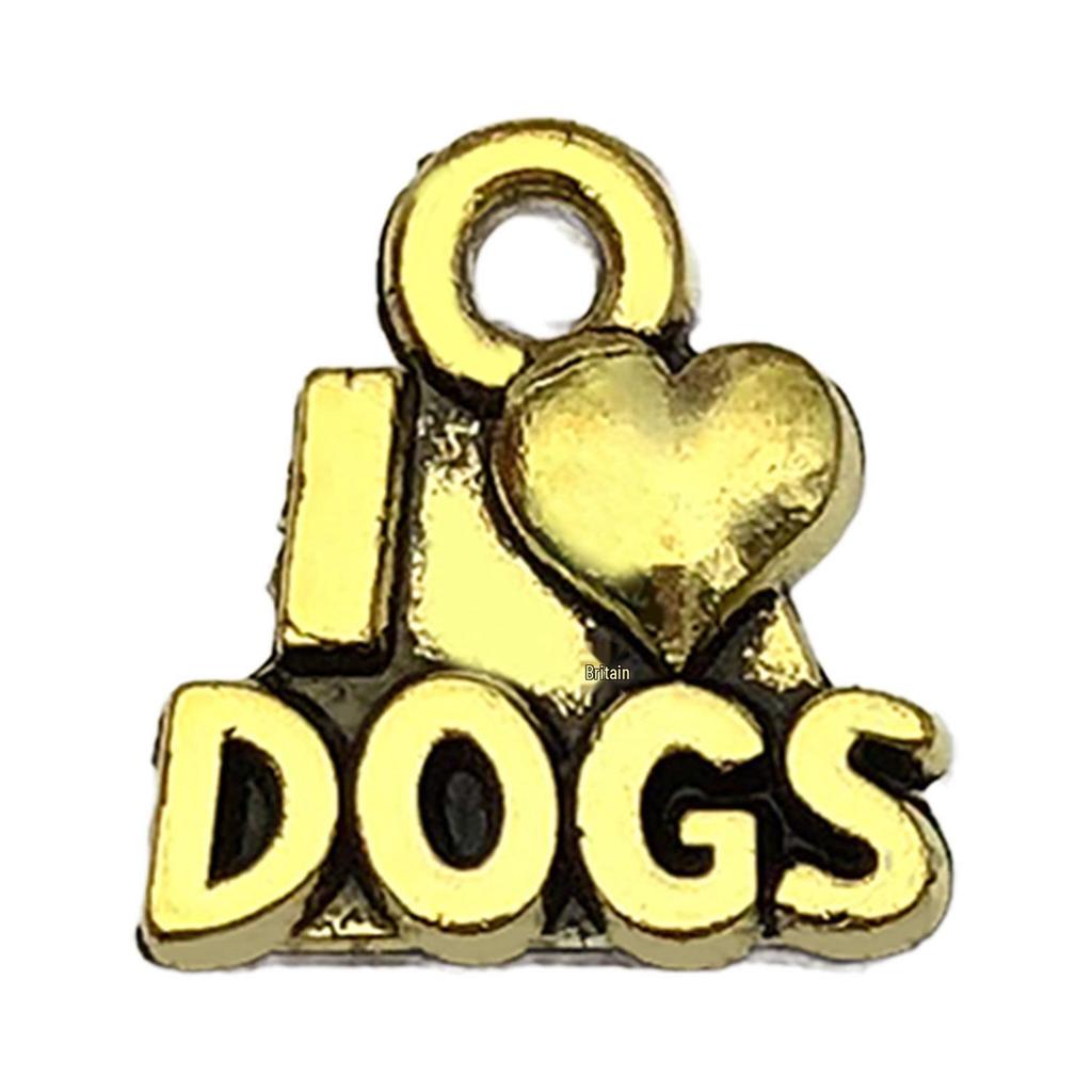 20-Pack Retro Alloy Dog Bone & Animal Cartoon Charms for DIY Bracelets and Necklaces