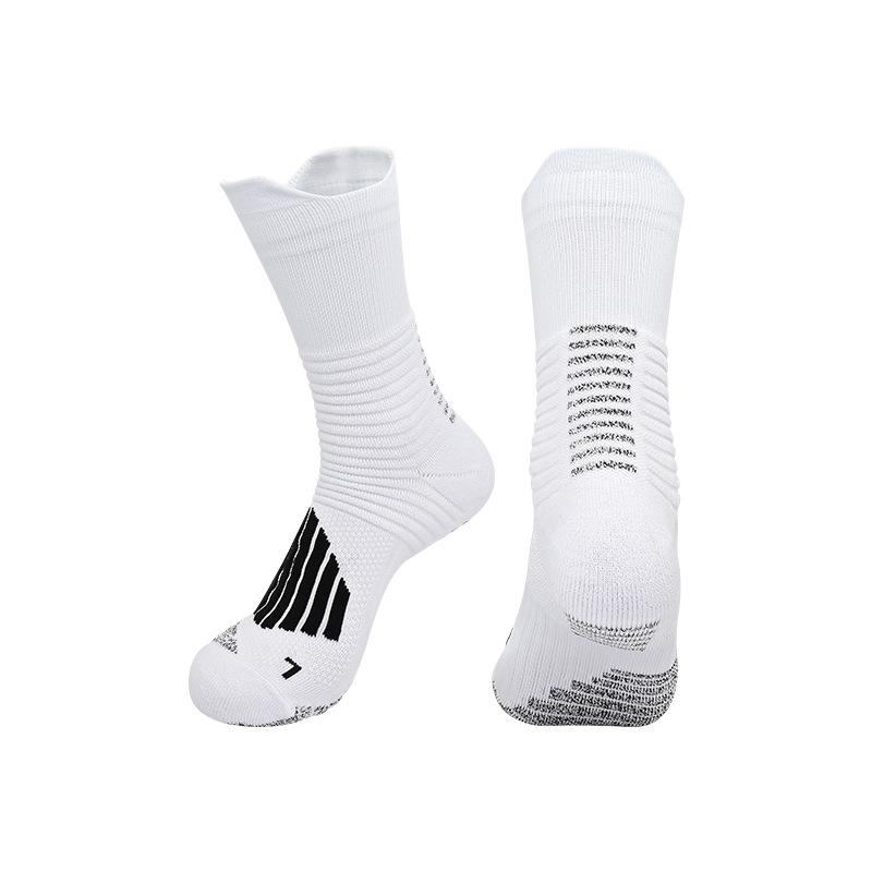 2026 Professional Training Football Socks Thickened Towel Bottom Non-slip Actual Combat Sports Socks Breathable Sweat-absorbing Medium Tube Socks