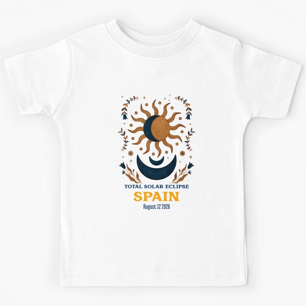 Total Solar Eclipse Spain August 2026 Kids T-Shirt 170
