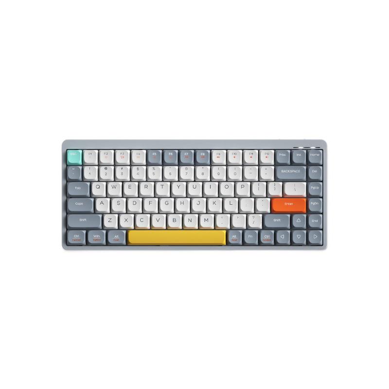 Slim 84-Key Wireless/Wired Tri-Mode Portable Silent Mechanical Keyboard for Office Use