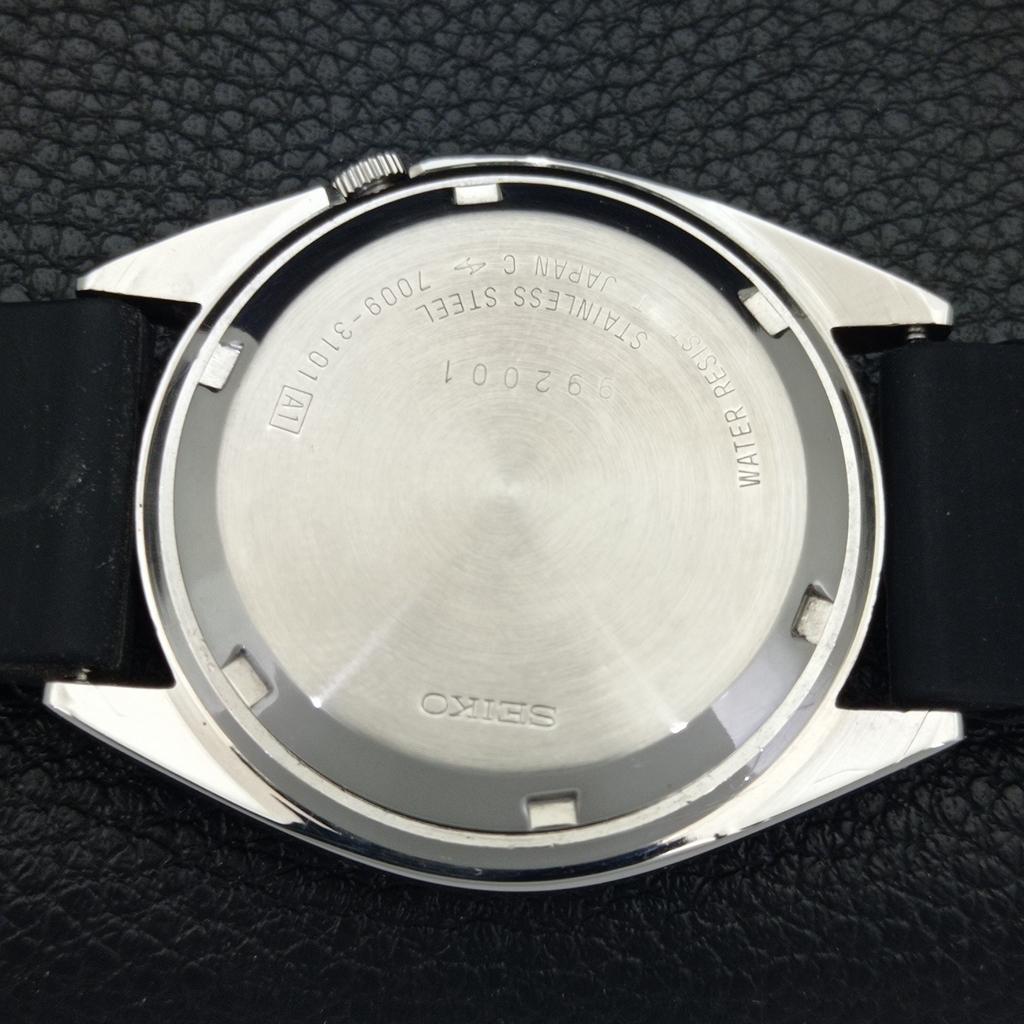 Seiko 5 AUTOMATIC JAPAN MENS 7009A VINTAGE BLACK COLOR DIAL WATCH A702342-5 R124-a702342
