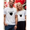 1 Stück Paare Valentinstag T-Shirt Lebendige Atmosphäre Loungewear Passform Oberteil (Einzelnes T-Shirt)