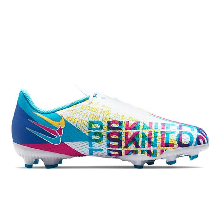 Nike Phantom GT Academy MG GS 3D Kids Sneakers Blue Chlorine-Blue Opti-Yellow CZ3430-467