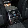 Rear Air Outlet Decoration Frame Vent Trim Strips Carbon Fiber Car Stickers For Series 5 BMW F10 2011-2017 Interior Accessories