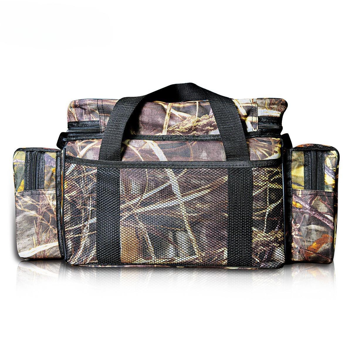 

Waterproof Fishing Bag Nylon Large Capacity Multi-Purpose Fishing Tackle Bag Two-Layer Outdoor Shoulder Bags камуфляжный