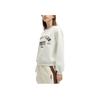Fila Casual Comfortable Knitted Letter Pullover American Sweatshirt Women Sweatshirt Cloud-Mushroom-White F11W419202F-WT