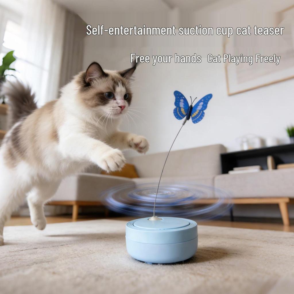 Smart Rotating Butterfly Cat Teaser: Automatic Pet Entertainment Toy