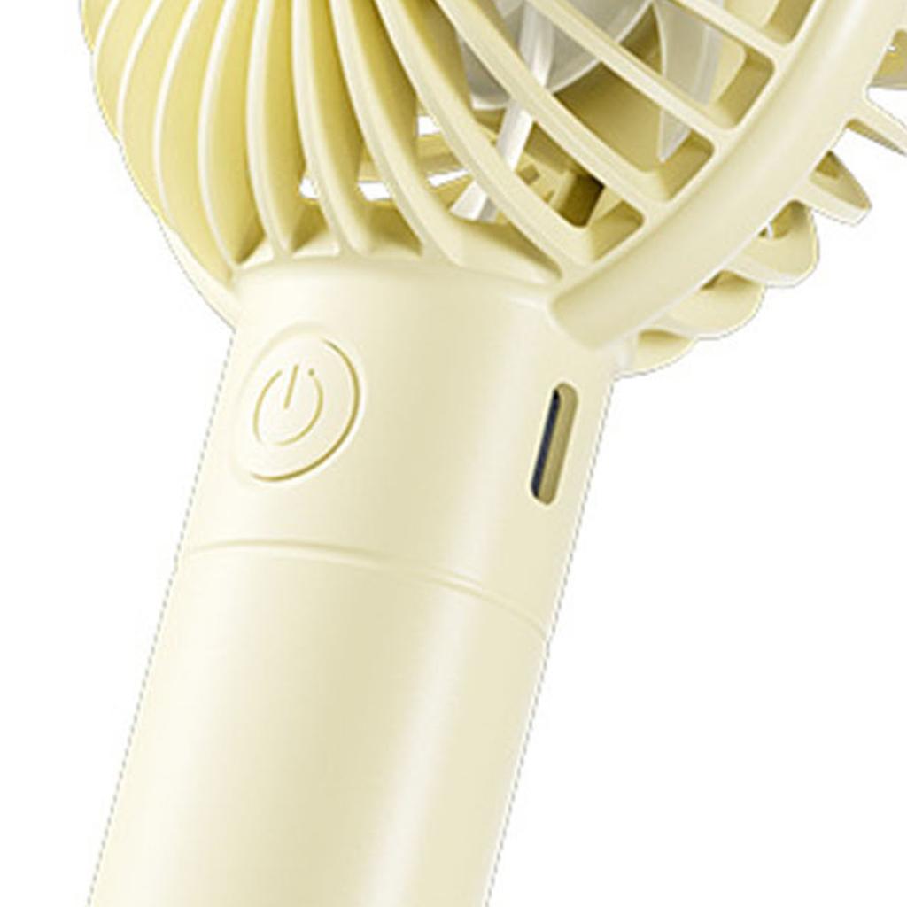 Portable Handheld Fan Quiet USB Rechargeable Multiple Speed Settings Handheld Fan for Students