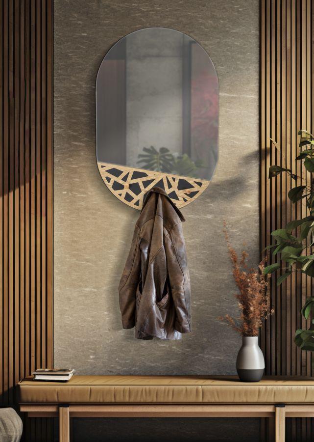 Wall Mirror With Hanger Carv Cm 60X5,3X90