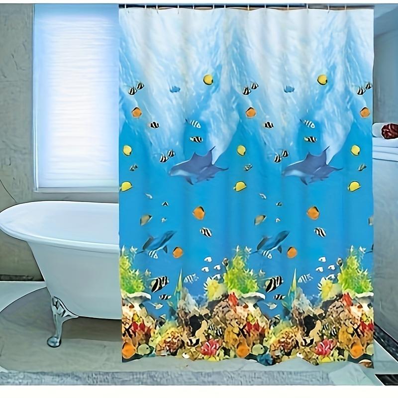 

Bathroom Shower Curtain Partition Curtain, Waterproof, Moisture-Resistant, Stain-Proof, 12 Shower Curtain Hooks Free W60H190(CM)-1 Pcs