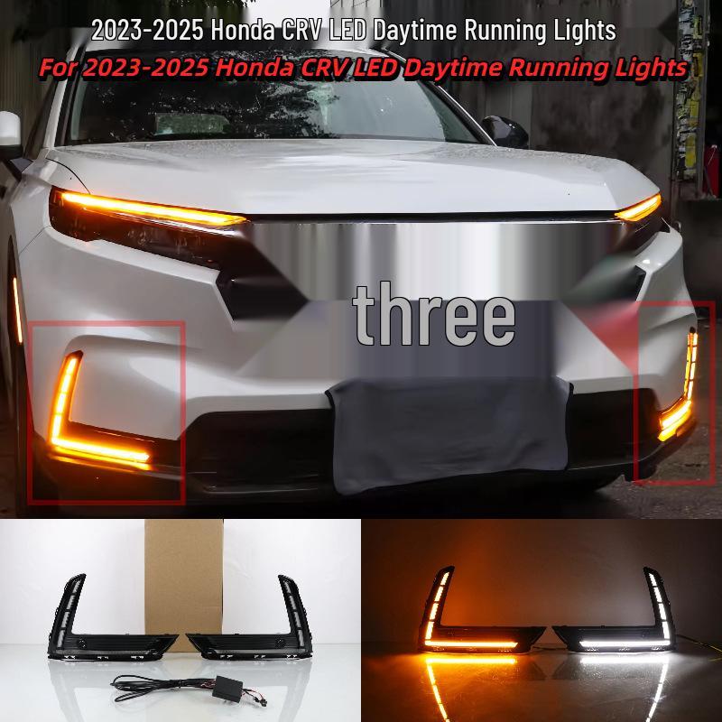 Compatible LED Daytime Running Lights for 2023-2025 Honda CRV Front Bumper Modification