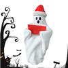 Halloween Reading Ghost Decorative Ornament Resin Statue With Christmas Hat Tabletop Decor Sitting Ghost Figurine Reading A Book