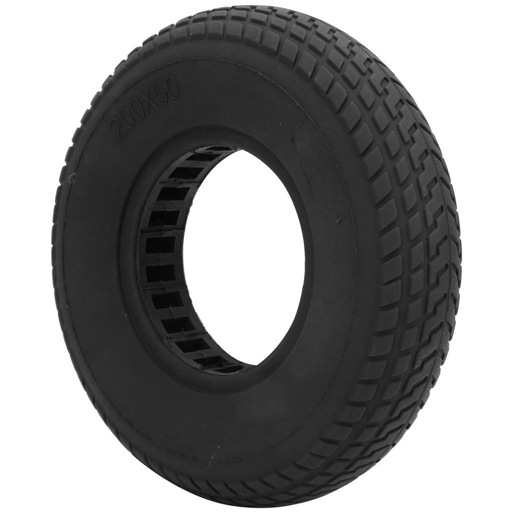 200x50mm ExplosionProof Solid Tyre Rubber Tire Hollow Out Damping for Electric Scooter