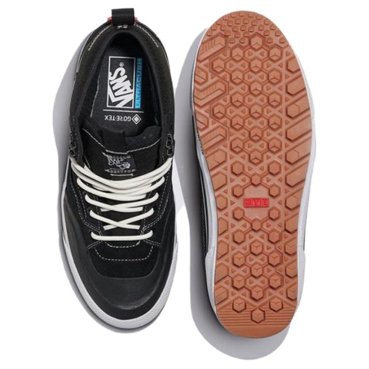 Vans Half Cab Gore-Tex Pohodlné Skate Boty Středního Střihu Unisex Skate Boty Černé VN000CVMBA2