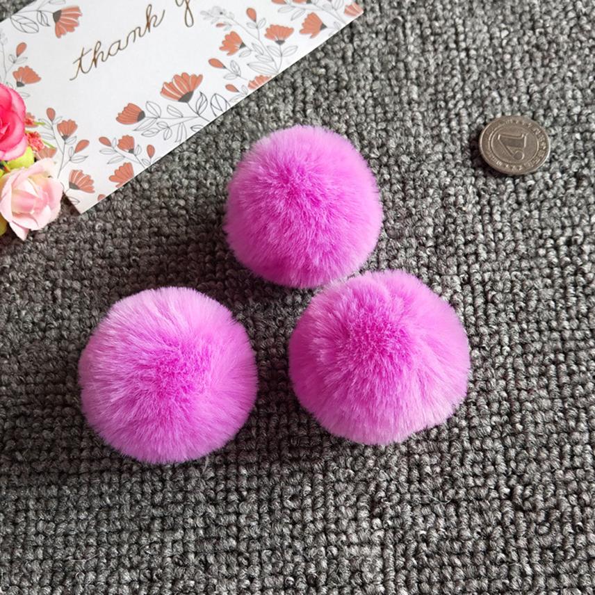 5pcs 4cm 5cm Faux Fur Pompom Fluffy Soft Balls DIY Hair Ball Pom Pom for Handicrafts Handmade Sewing Crafts Materials