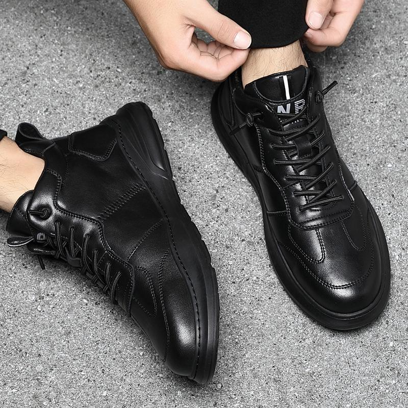 Fashion Casual high top board shoes for men Comfortable and trendy high-quality styles daily work Office Leisure outdoor shoes New Youth