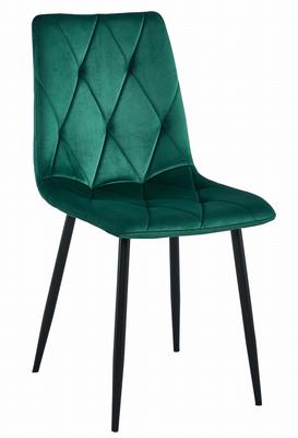 Libra Chair - Dark Green Velvet / Black Legs X 1