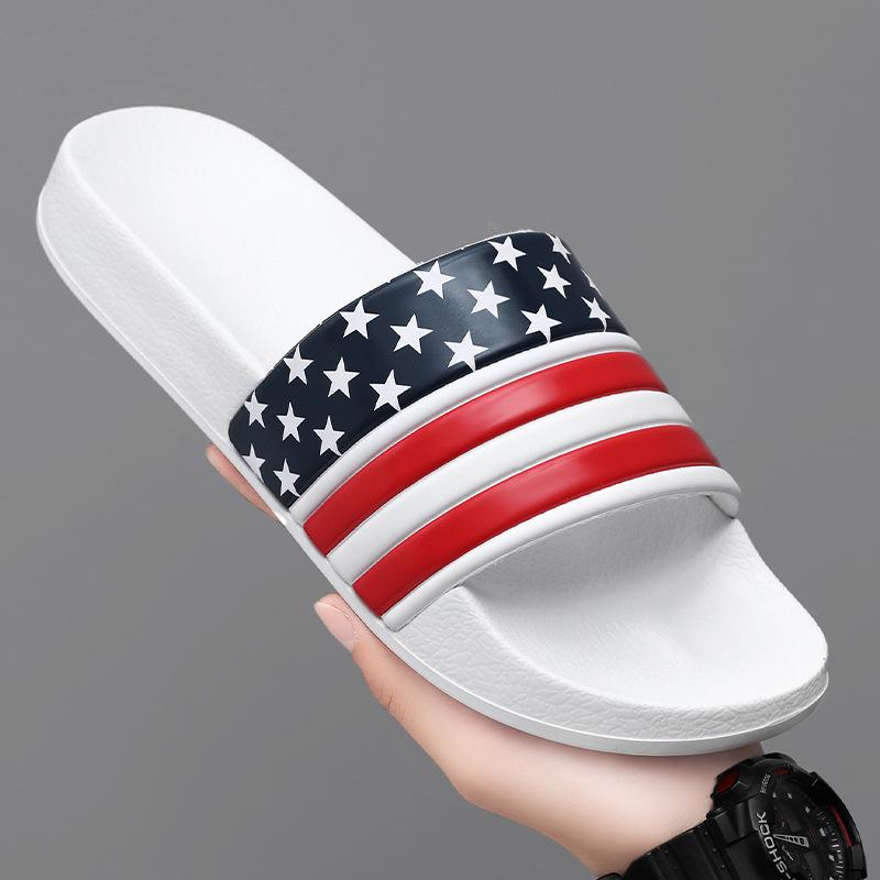 Summer one-word beach men's slippers EVA thick-soled large-size sandals women's sports wear