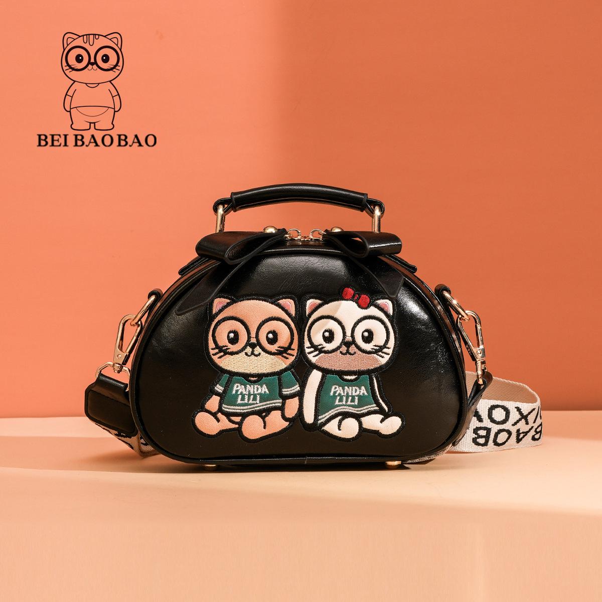 

New Cartoon Handbag Design Sense Bag for Women s Daily Travel, Single Shoulder Crossbody Bag for Women чорний
