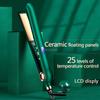 2 In 1Professional Titanium Flat Iron Hair Straightener with Digital LED Display Dual Voltage Instant Heating Hair Straightener