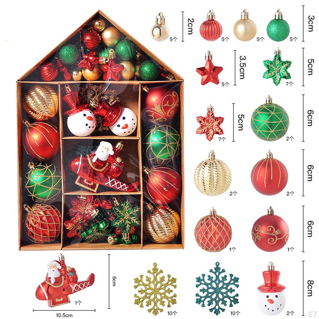 Ball Ornaments Decorative Shatterproof DIY Tree Decorations for Holiday, , Festive Photo Prop