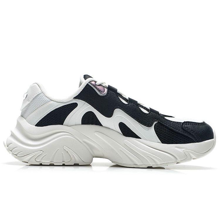 Anta Life Collection Textile, Synthetic Leather Slip Resistant Low top Casual Shoes Women's White Black 122338884-2