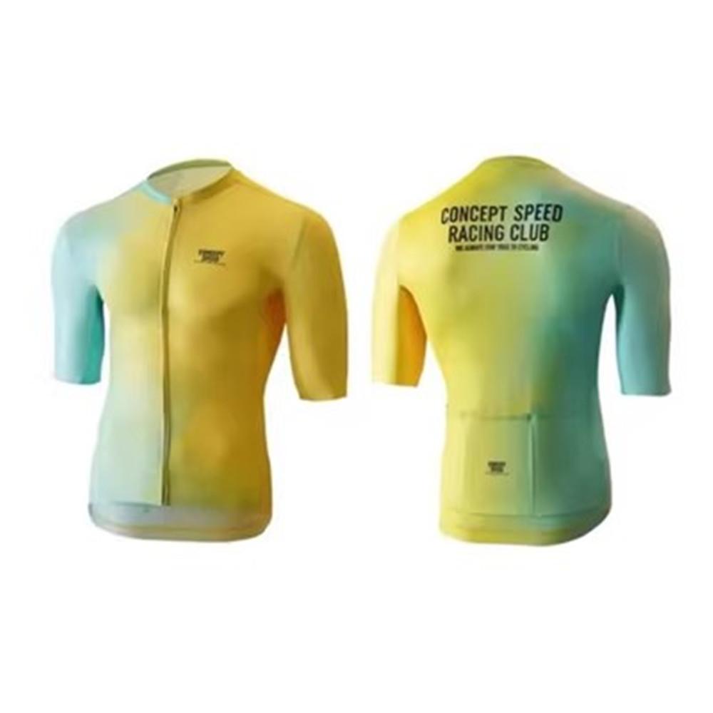 Summer high quality men's CSPD short-sleeved top bicycle competitive version mountain bike cycling suit