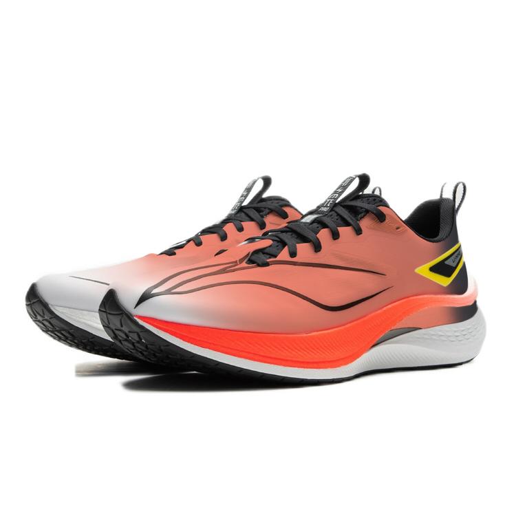 Li Ning Red Hare 7 Pro Cushioning Slip Resistant Low top Casual Running Shoes Men's White Red ARPU007-3(Team183-)