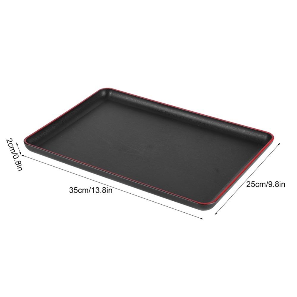 Rectangular Overall Food Carry Platter Thickened Dinner Service Tray  Beverage Placement