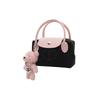 Dior [Personalisierte Kosmetiktasche] Leinwand Bic Bär Einfach Niedlich Vielseitig Täglich Tragbar Schwarze Handtasche Aufbewahrung