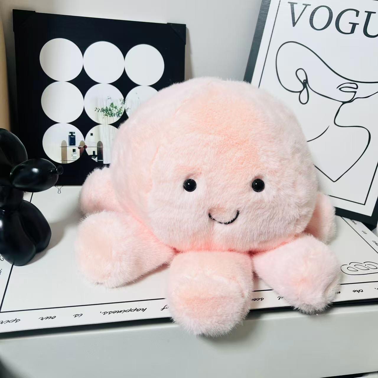 Cross-border Rotating Jellyfish Pendant, Cute Plush Pillow Toy, Jellyfish Doll Birthday Gift