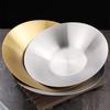Stainless Steel Western Fruit Salad Stirring Bowl Round Dinner Plates Noodle Bowls Tableware Kitchen Tools
