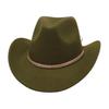 Solider und Western Cowboyhut Filzhut Wollzylinder Hut Vintage Ethnischer Hut