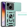 Luxury Slide Camera Lens Case For Tecno Spark Go 1/ Pop 9 4G Shockproof Bumper Cover vehicle-mounted Magnetic Kickstand Cover