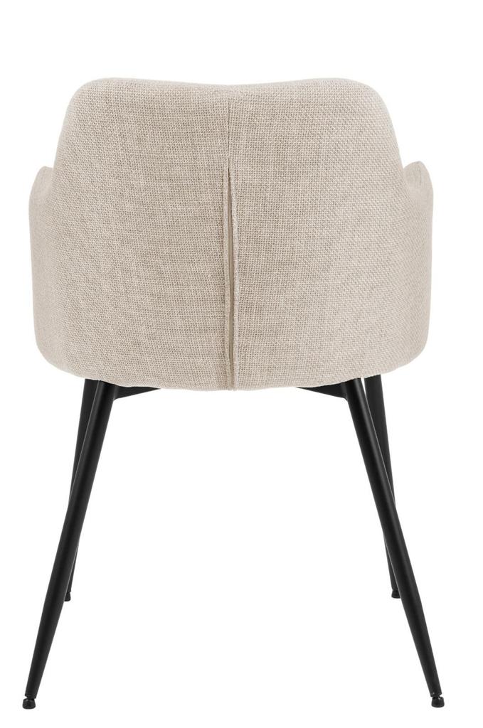 Ilsa CHAIR WITH ARMRESTS beige high backrest
