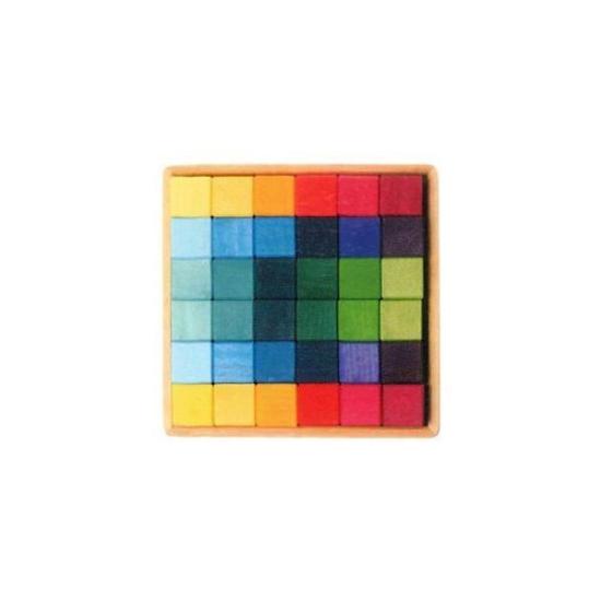 

Grimm s Spiel & Holz Design (Grimm s) Rainbow Cube Color Cube Small 36p [GM43110]