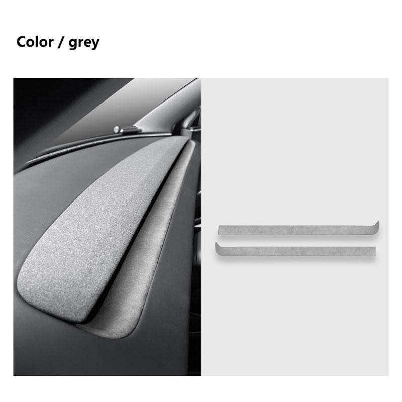 For New Model 3 + Highland 2025 Car Instrument Panel Decoration Plate Sticker Suede Protection Car Interior Accessories
