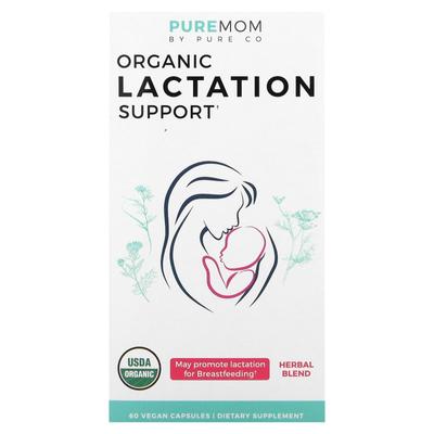 Pure Mom, Organic Lactation Supplement, 60 Veggie Capsules